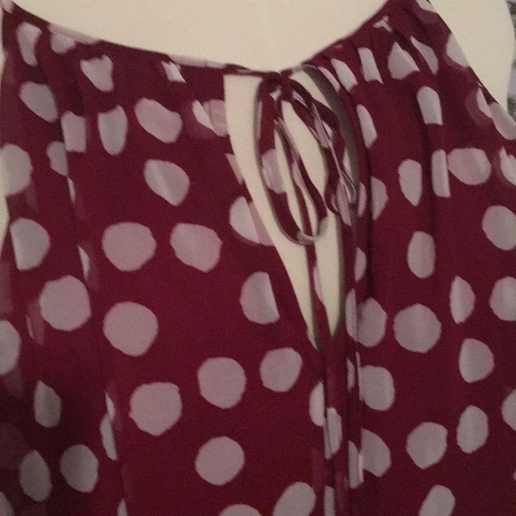Cute crimson polka dot top sz 26 Lane Bryant sale🎉 - Picture 2 of 6
